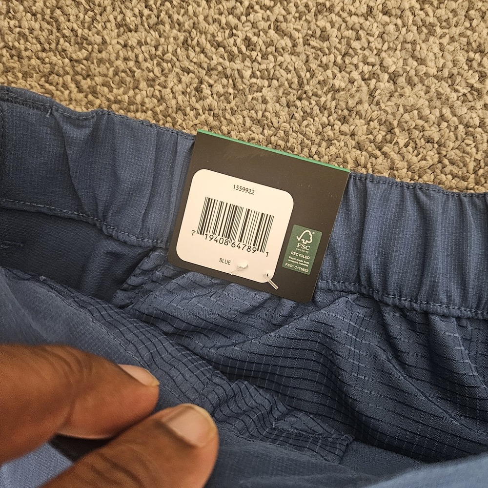 Banana Republic Short Mens‎ 38 Blue Elastic Waistband Flat Front - Picture 7 of 10